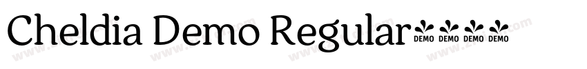 Cheldia Demo Regular字体转换